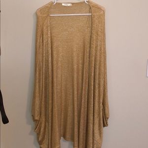 Yellow cardigan